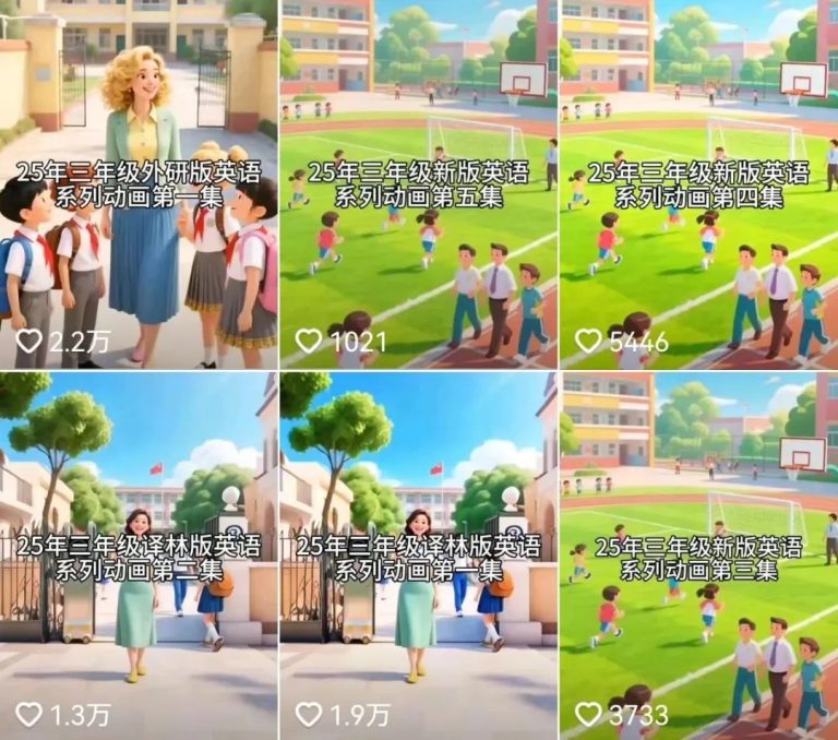 13个作品涨粉26万！用AI做英文系列动画太吃香啦，小赛道里也有大机会