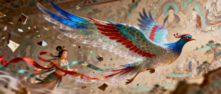 条条上精选！AI敦煌美学引爆全网，中式审美中的超级变现机会